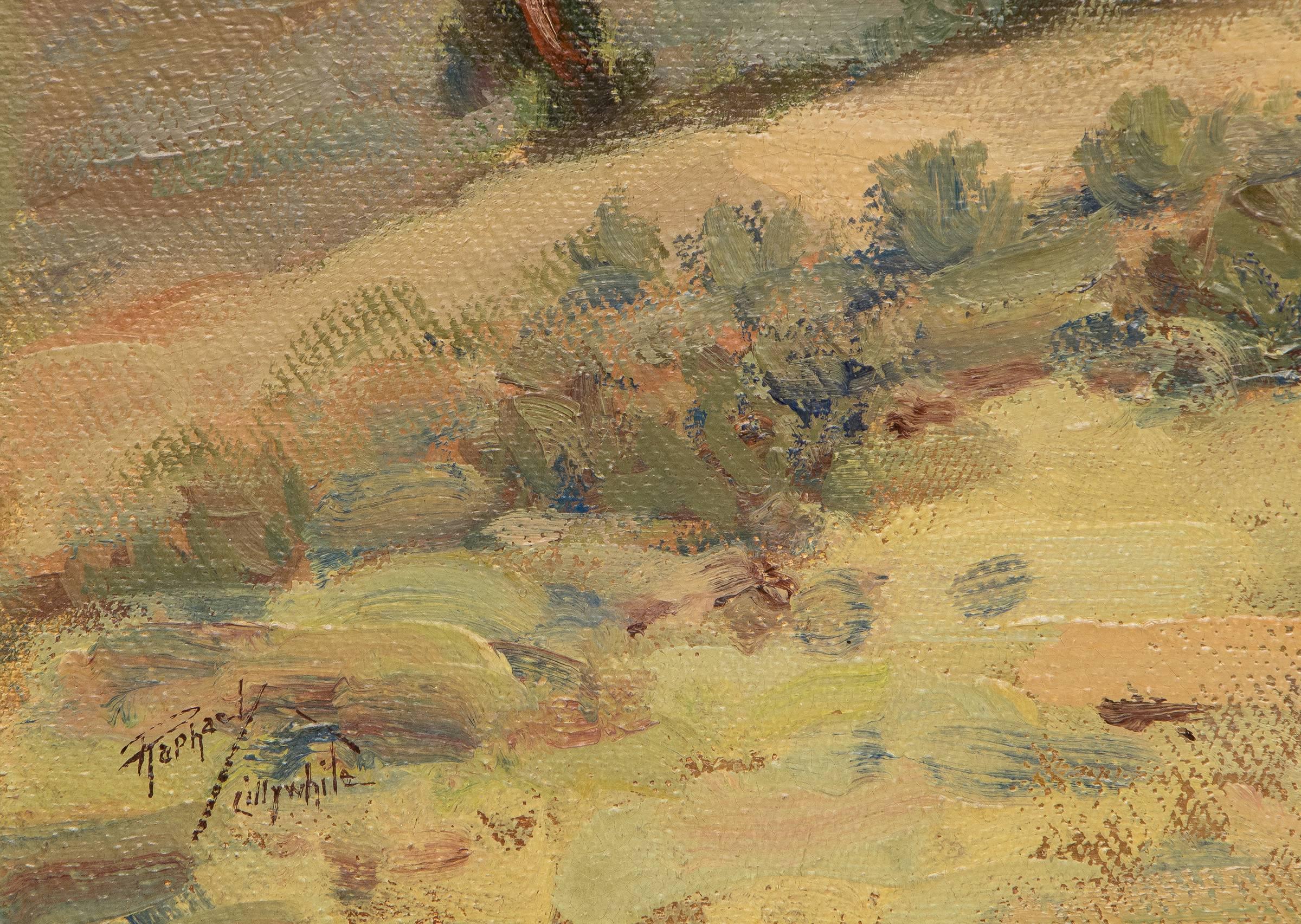 The Summit - Brown Landscape Painting by Raphael Lillywhite