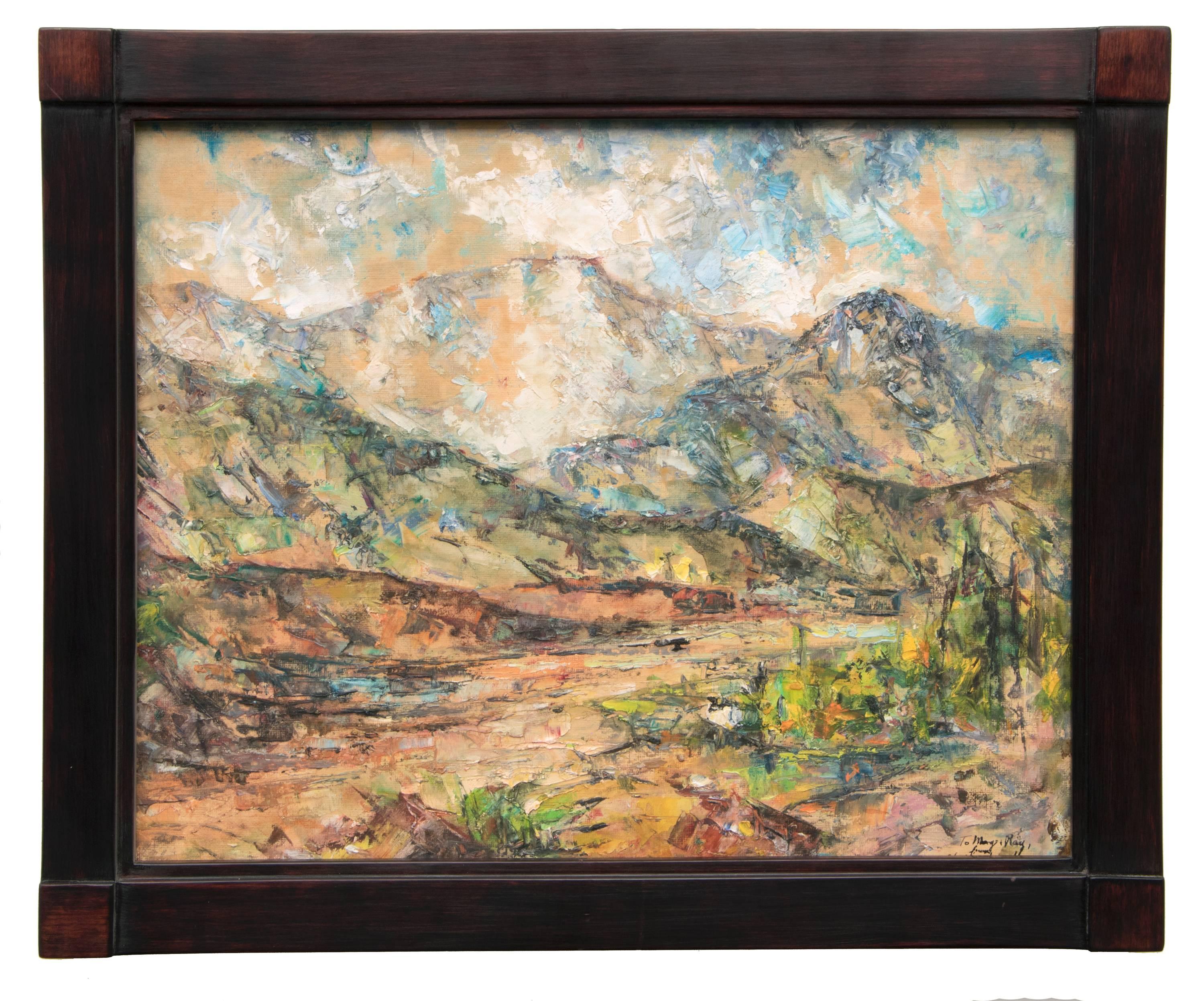 Charles Ragland Bunnell Abstract Painting - Untitled (Pike's Peak, Colorado)