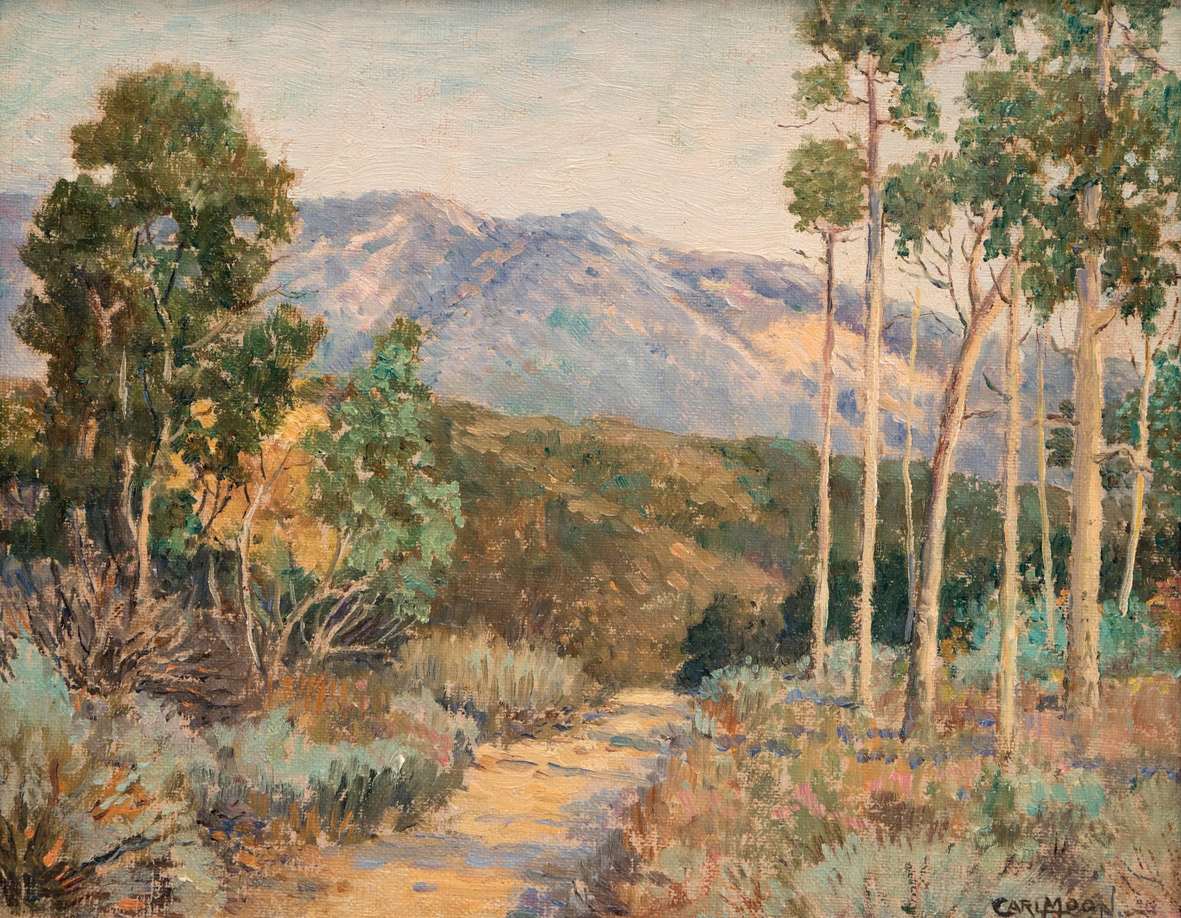 Untitled (California Landscape) - American Impressionist Painting by Carl Moon