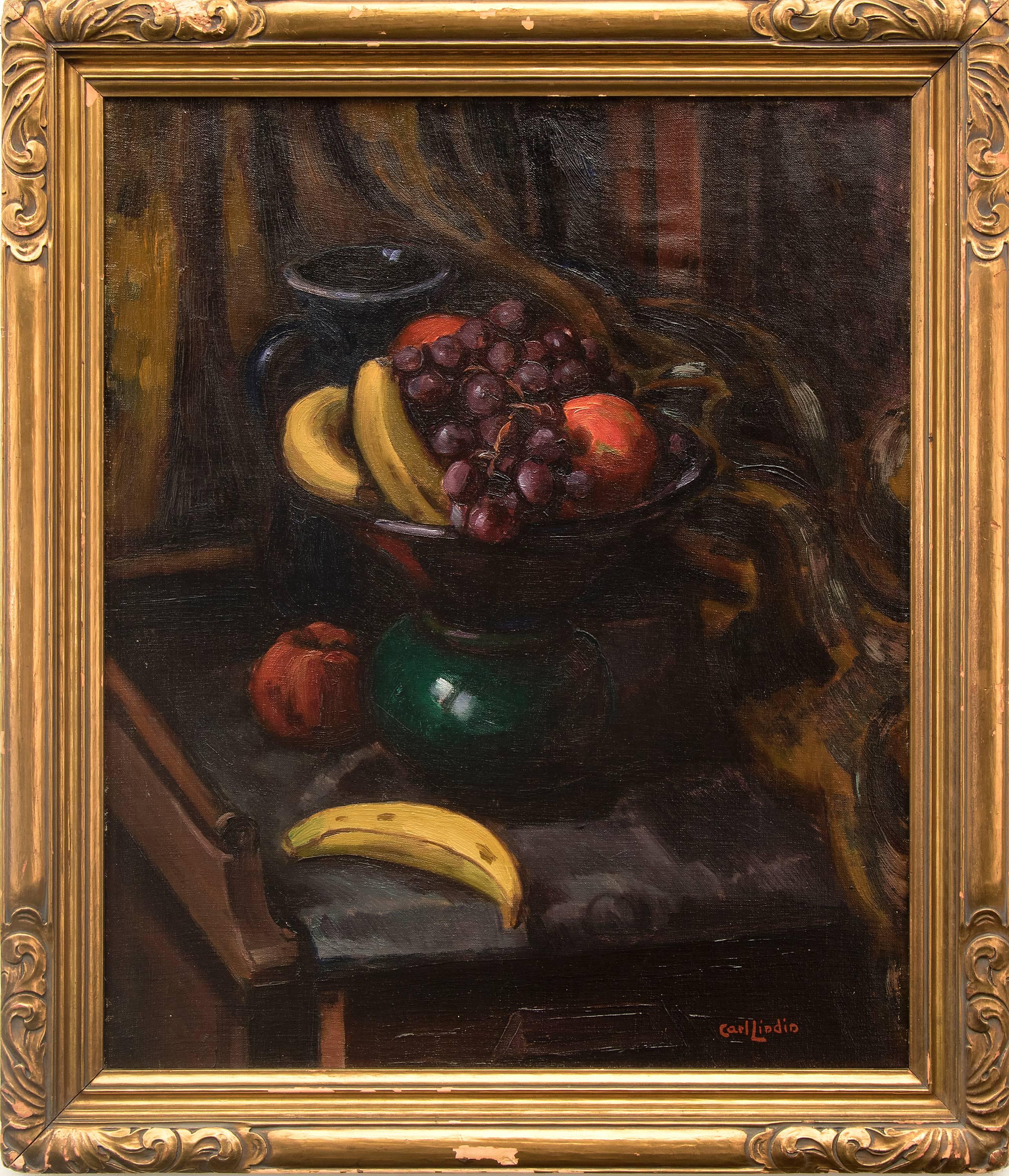 Carl Lindin Still-Life Painting - Still Life with Fruit