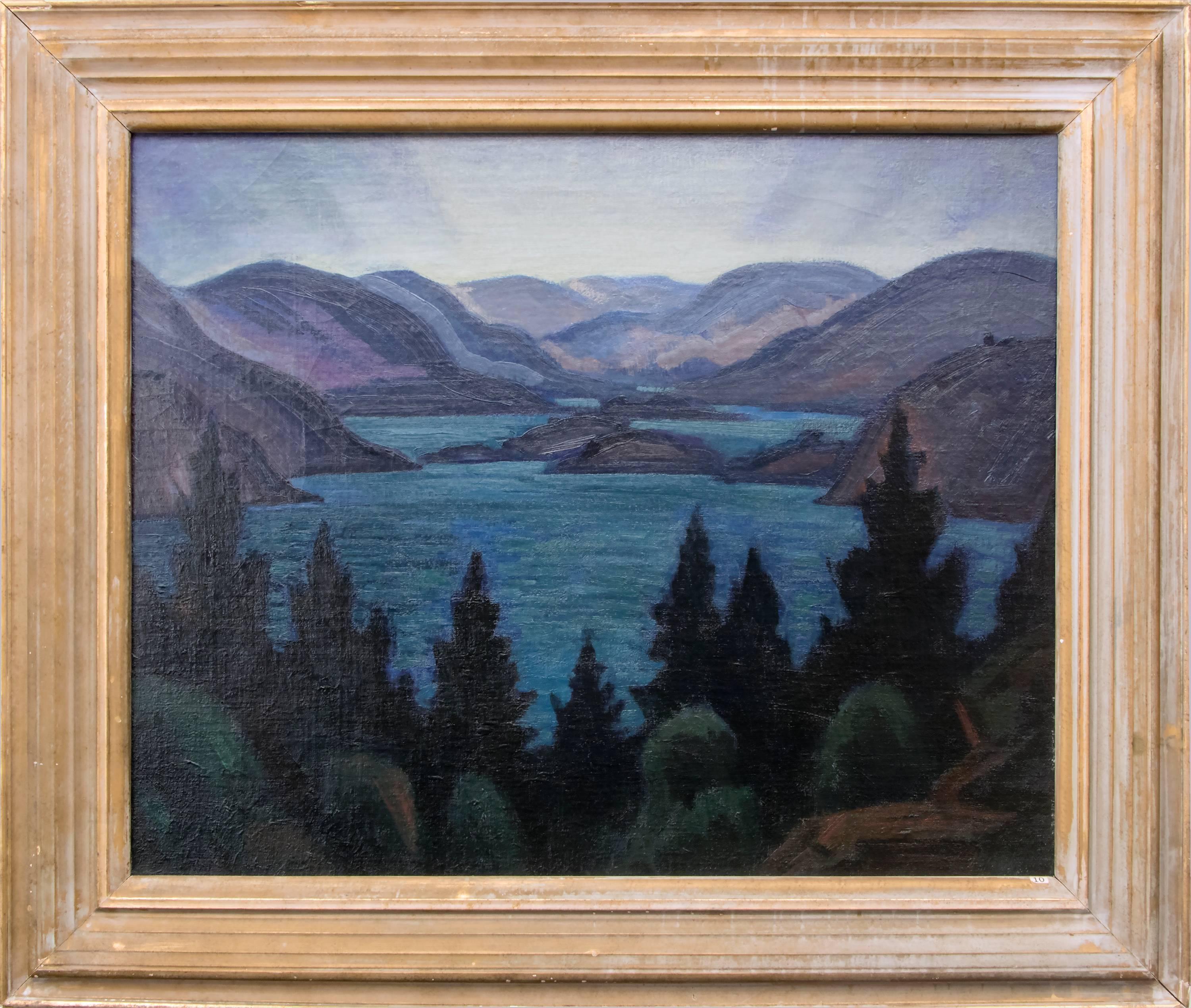 Carl Lindin Landscape Painting - Fjords