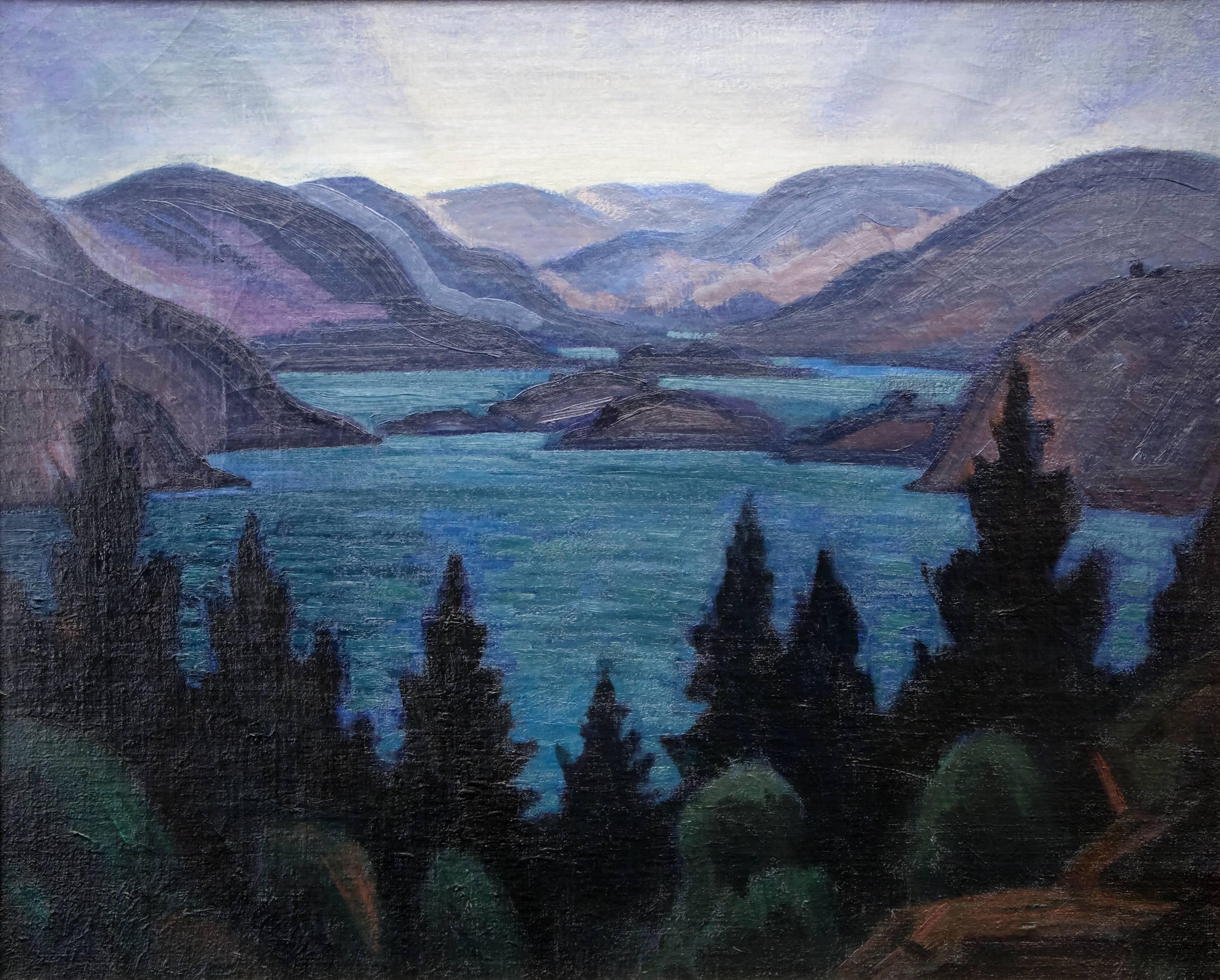 Fjords - Painting by Carl Lindin