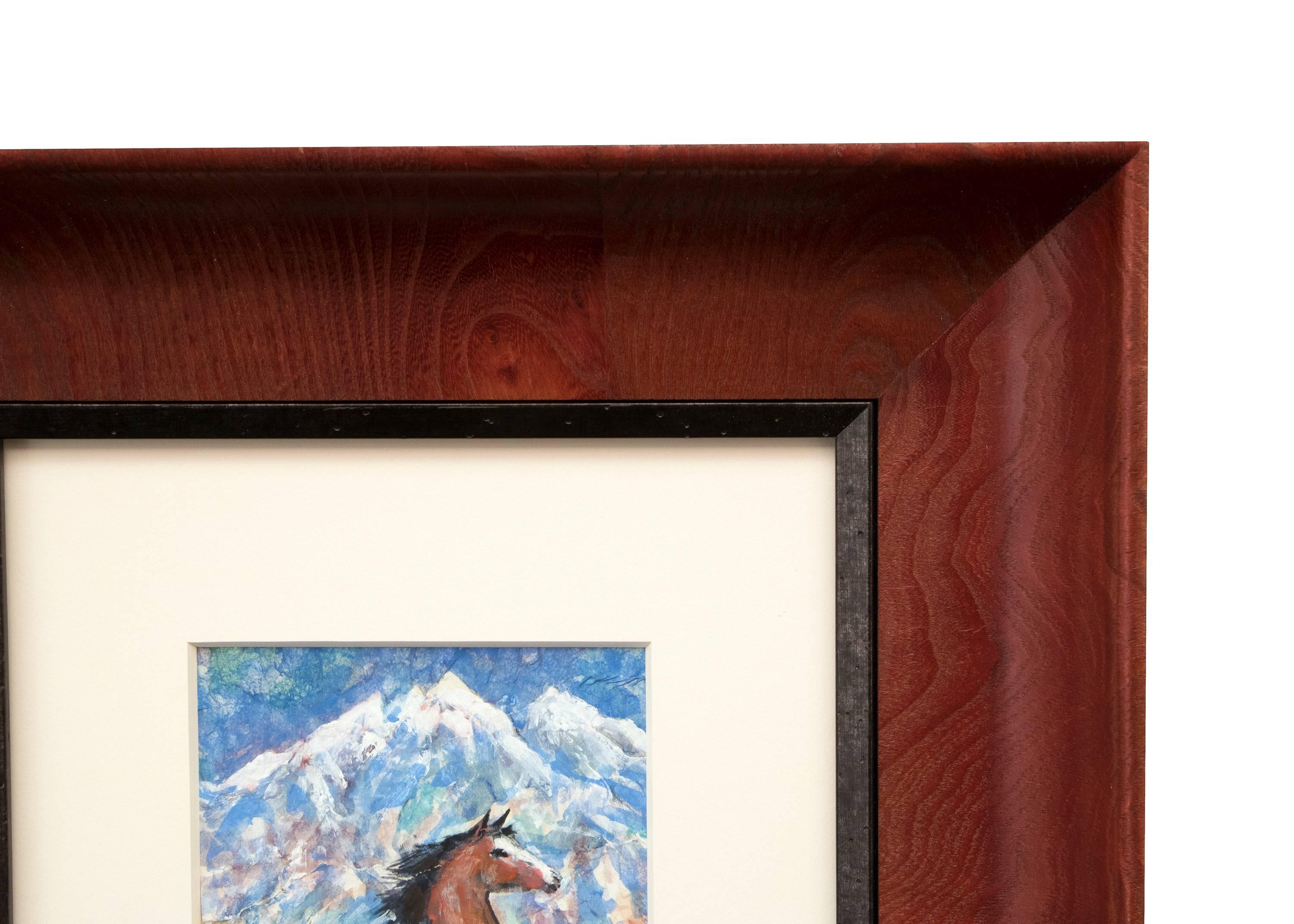 Untitled (Horse and Mountain) - American Modern Painting by Ila Mae McAfee