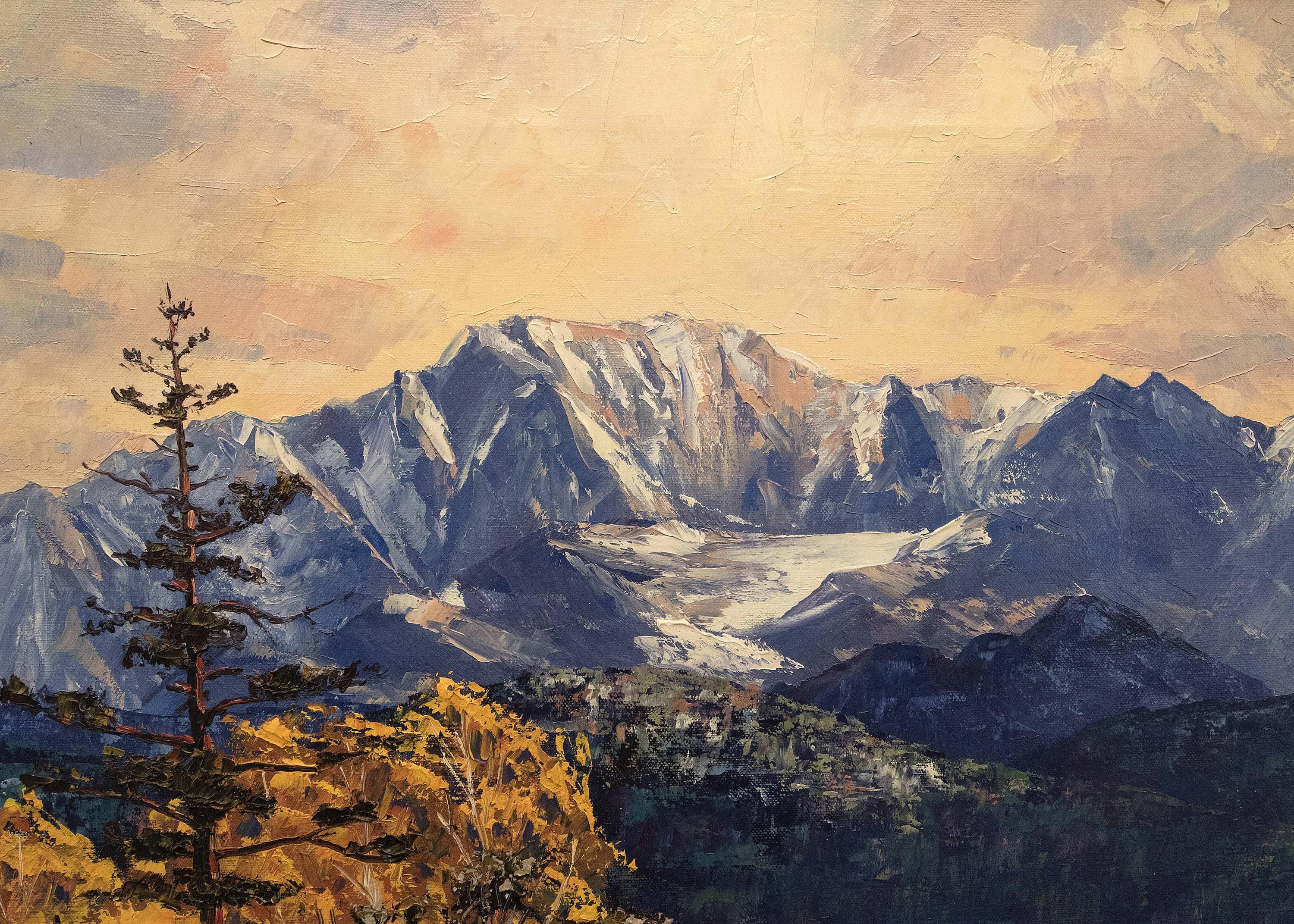 Untitled (Colorado Mountains) - American Realist Painting by James Emery Greer