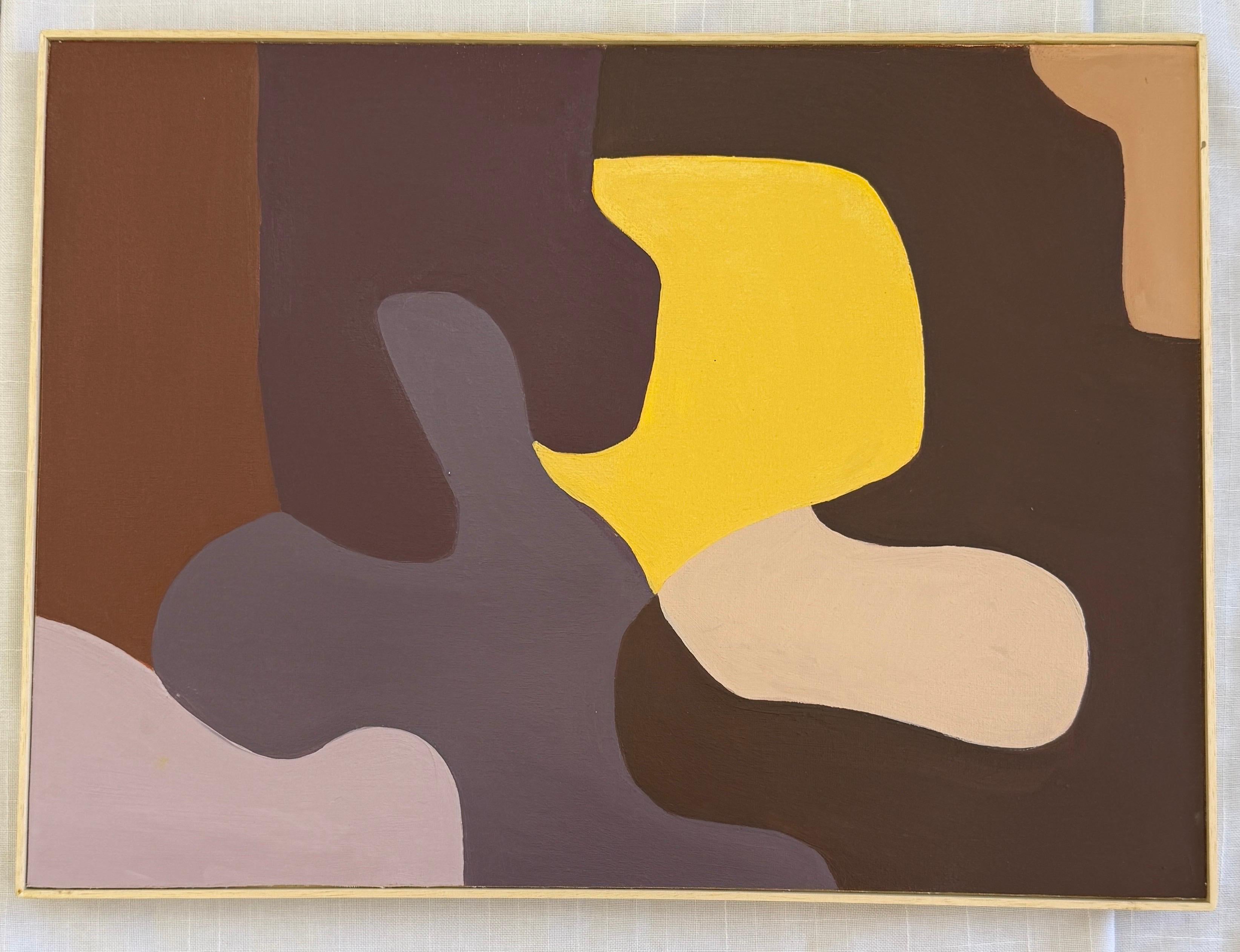 Einzigartiges abstraktes Kunstwerk. Warme Töne. Weiche Palette.