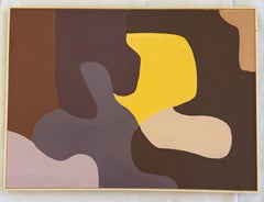 Untitled 2024. Warm tones. Contemporary artwork. Framed.