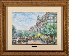 "Boulevard des Italiens, Parigi", H.C. Pissarro, pastello su carta, anni ’90 circa