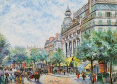 "Boulevard des Italiens, Parigi", H.C. Pissarro, pastello su carta, anni ’90 circa