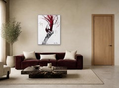«Fin de semana de vino tinto», impresión giclée decorada a mano, edición limitada
