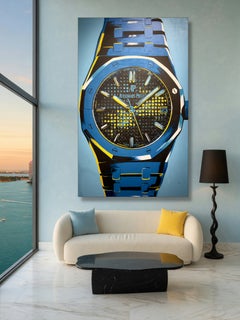 Big Bezel, Large 96 x 60 Acrylic on Canvas, Pop Art, New Condition