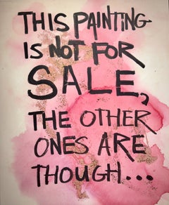 Not for Sale, Acrylic on Canvas, Abstract Painting, Signed, 2010-