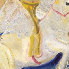 « Pegasus is Coming », huile sur toile contemporaine, encadrée, 39,25 x 39,25