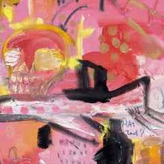 Sailing Toward Love, Contemporary Oil on Canvas, Framed 39.25 x 39.25