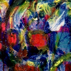 Super Skull 2, Contemporary Oil Painting on Canvas, Framed 39.25"