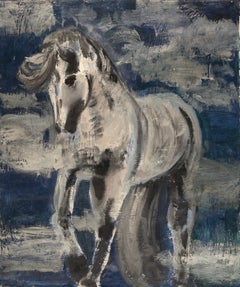 "Shinning", quadro astratto contemporaneo, 28 x 23,75, olio su tela