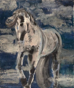 "Shinning", quadro astratto contemporaneo, 28 x 23,75, olio su tela