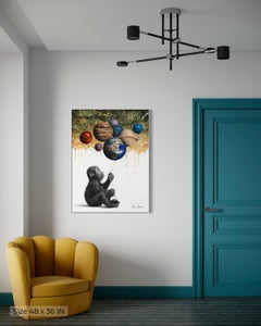 Key to the World, Limited Edition 24 x 30 Hand Embellished Print