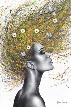 The Honey Bee Woman (Hand Embellished Giclée), Limited Edition Print on Canvas