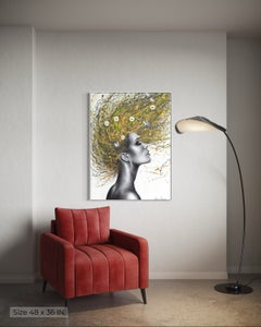 The Honey Bee Woman (Hand Embellished Giclée), Limited Edition Print on Canvas