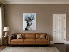 The Moon For You, Hand Embellished Giclée Print, Limited Edition