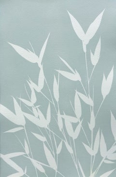 „Green Bamboo II“ (Original-Cyanotypie, 18 x 12 Zoll)
