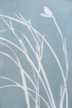 Silver Iris II (18 x 12 inch original gray cyanotype)