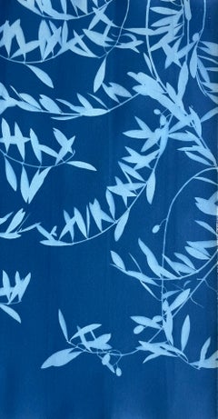 Blue Olive (cianotipia originale, 30 x 16 pollici)