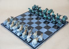 Juego «Barnyard» - Ajedrez, esculturas de bronce, estilo realista, firmadas, siglo XXI