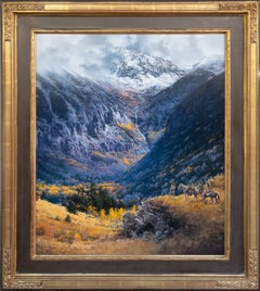 "Held in the Gaze of Forever", dipinto a olio realista del XXI secolo, incorniciato, firmato