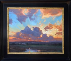 „Gifts of Light“, signiertes Original-Ölgemälde im Format 24 x 30 mit Landschaftsmotiv