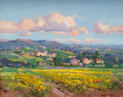Spring (Burgundy, France), Impressionist Oil Painting, Framed, 21st Century