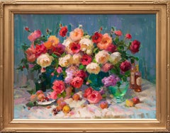 Nature morte aux fleurs et aux fruits