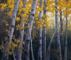 Peinture à l'huile impressionniste « Fall Glory », encadrée, XXIe siècle, signée