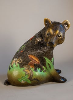 On Common Ground, Realist Bronze Sculpture, Signed, 2/25 Edition, 12" X 12" X 12
