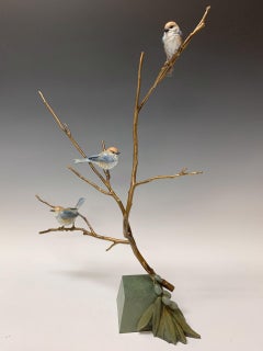 Olive Branch, Bronze Songbird Sculpture, Signed, Edition 4/35