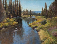 Summer Reflections, Oil on Linen Panel, 24 x 30 Landscape Painting