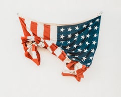 Found Flag, Color Photography, 17 X 22 Print, Signed