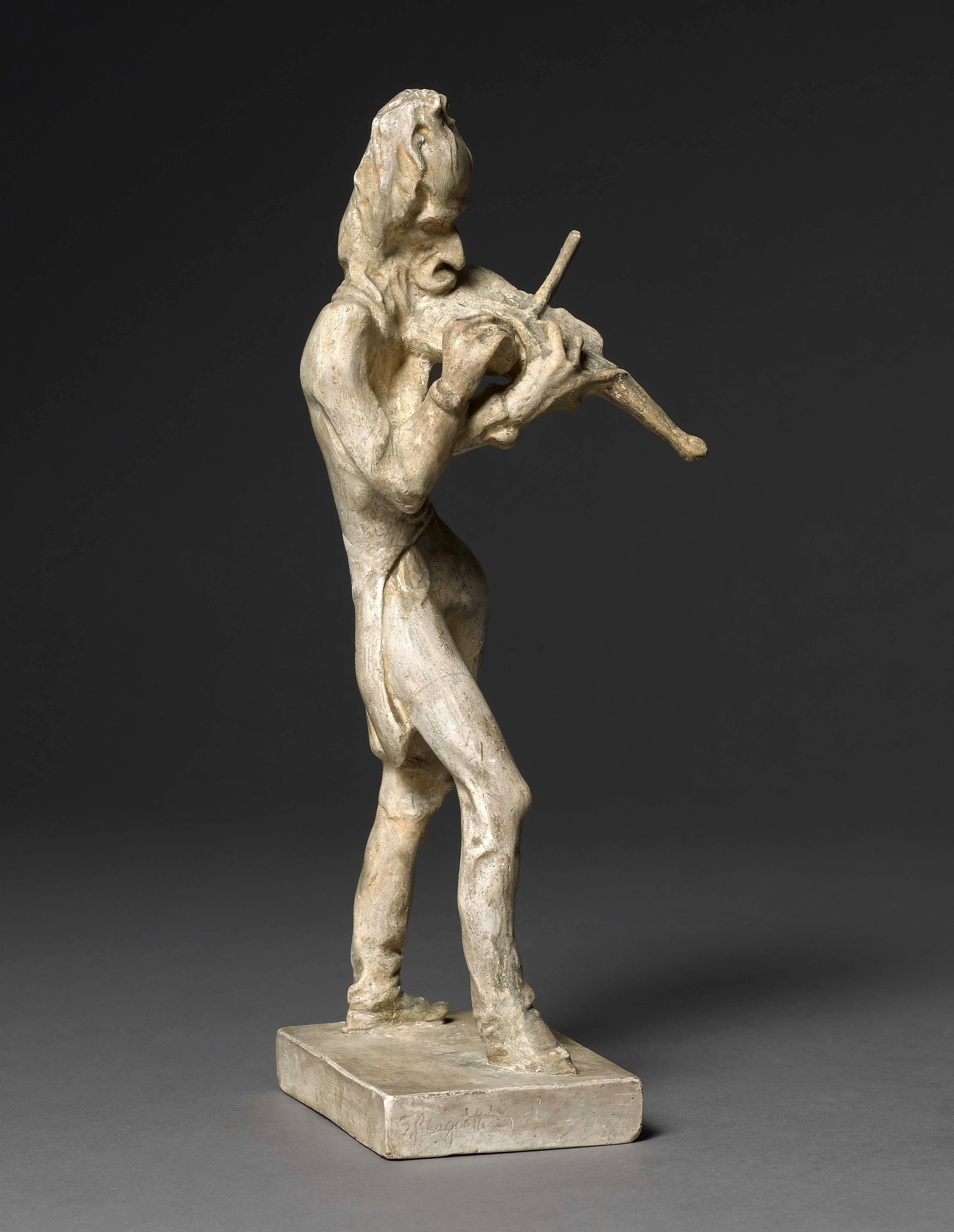 Niccolò Paganini (Génova, 1782 - Niza 1840) - Sculpture de Jean-Pierre Dantan (Dantan Jeune)