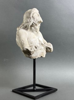 Marmor Triton Fragment einer Barockskulptur 17. Jahrhundert Italien
