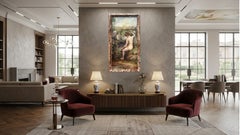 "The Spring" Large Painting in the Style of Gustave Courbet, Unsigned