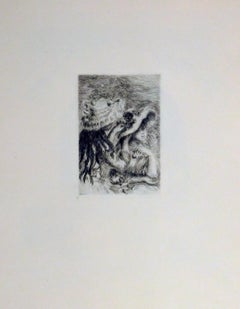 Etching by Pierre Auguste Renoir “Le Chapeau Epingle.”