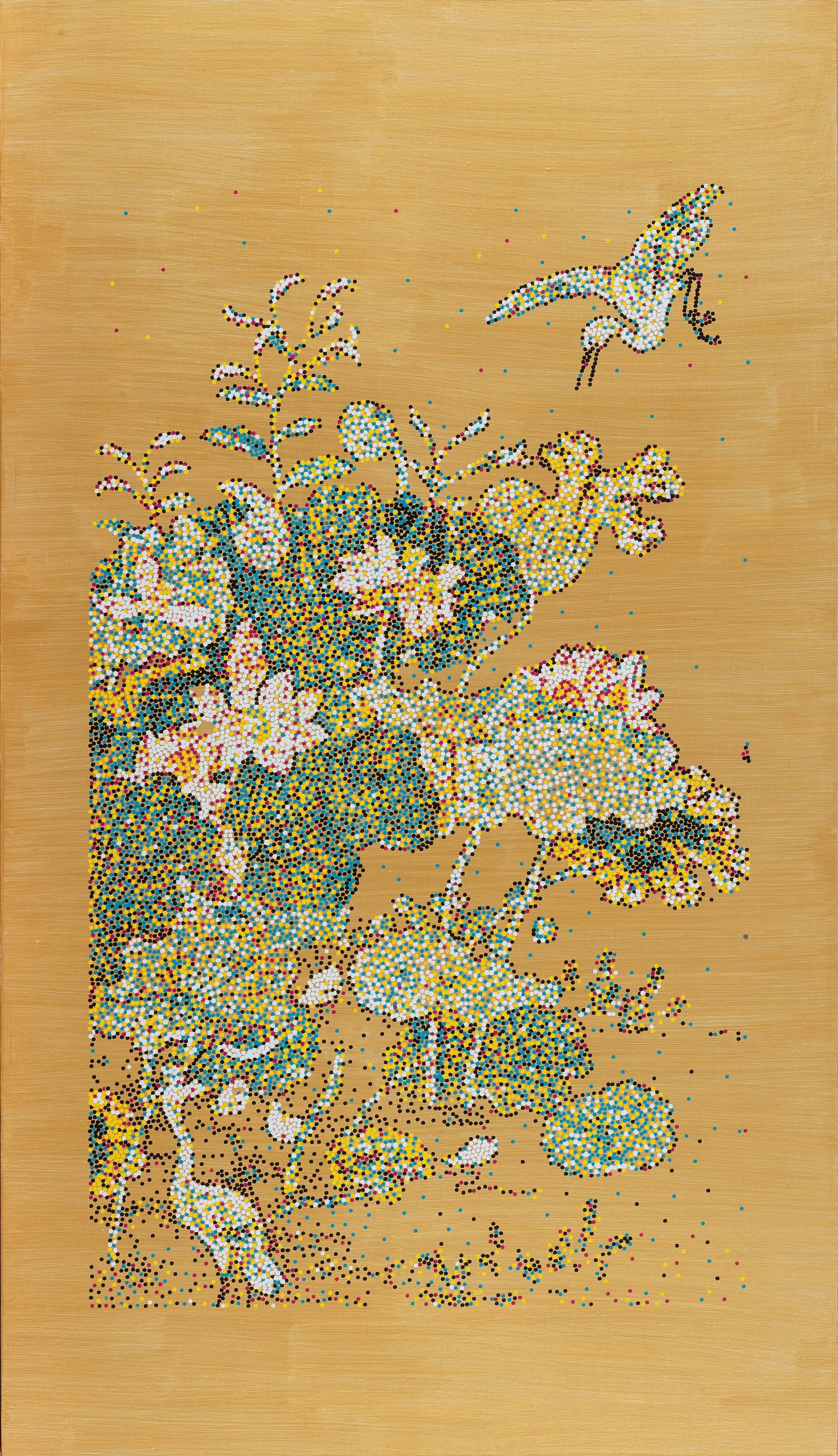 Yang Mian Landscape Painting - CMYK - Five Dynasties, Gu DeQian, Waterfowl and Lotuses