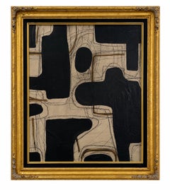 Constructed Memory by Murray Duncan, 2026, Mixed Media on Board, Gilded Frame