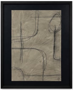 « Études d'une journée brumeuse I - IV », 2026 — Techniques mixtes sur papier, par Murray Duncan