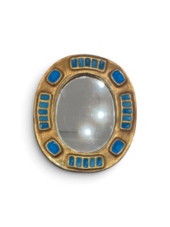 Specchio n. ESP461, scultura in ceramica, design astratto, XX secolo