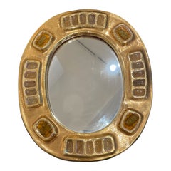Miroir N°ESP456 Ceramic Sculpture, Art Nouveau, 20th Century, 25cm