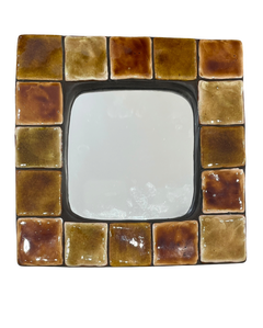 Ceramic Mirror N°ESP443, Art Nouveau, 20th Century, Excellent