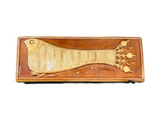 Ceramic Bird Jewelry Box N°ESP394, Art Nouveau, 20th Century, Signed
