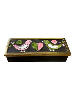 Ceramic Bird Jewelry Box N°ESP321, Abstract Sculpture, 27x10x6.5 cm