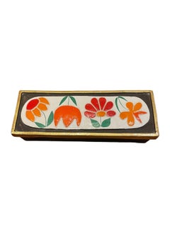 Ceramic Flower Jewelry Box N°ESP302, Art Nouveau, 20th Century